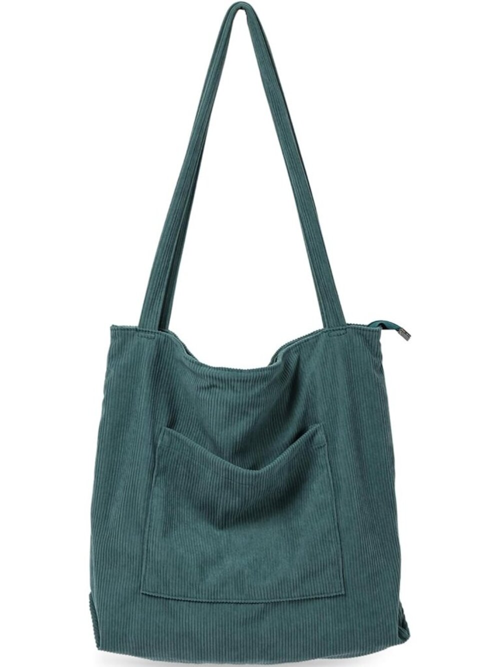 Women's Blue Corduroy Large Shoulder Hobo Bags Casual Big Capacity Tote Bag